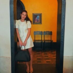 Brand new Reformation Mika Dress Cream with Puff Sleeves